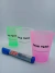 Vaso identificador preimpreso plástico 250cc c/marcador indeleble X 30 UNIDADES