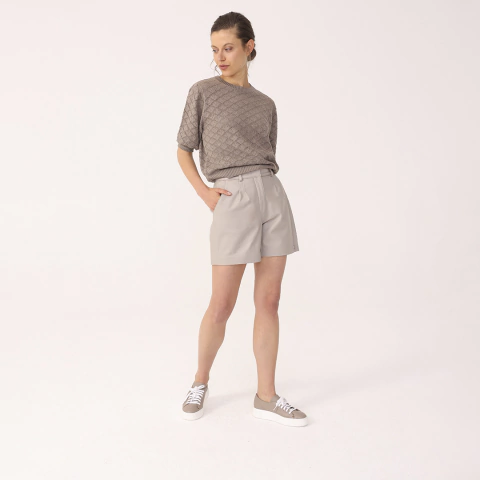 bermuda de cuero TOUSTE - comprar online