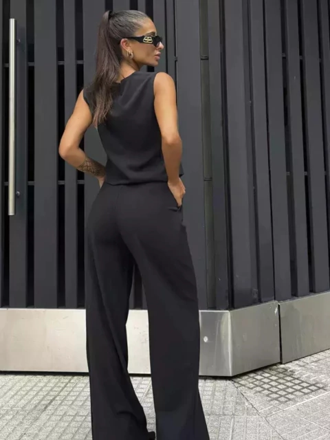 Pantalon Lino Black - comprar online