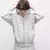 Zip Hoodie Gris Melange - Frères en internet