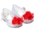 Sapatilha glitter flor vermelha juju shoes - comprar online