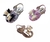 Kit 06 e 12 pares sandália laço glitter infantil atacado alta qualidade juju shoes na internet