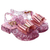 Kit 12 pares sandália laço metalizado 02 atacado infantil alta qualidade juju shoes - Juju Shoes indústria comércio de calçados infantil alta qualidade 