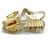 Imagem do Sandália laço metalizado ouro infantil alta qulidade juju shoes