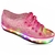 Tênis rosa glitter led juvenil alta qualidade juju shoes - comprar online
