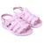 Papete lisa rosa bb infantil confortável bebê alta qualidade juju shoes - comprar online