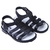 Papete lisa preto infantil sandália menino alta qualidade juju shoes - comprar online