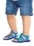 Papete infantil dino azul menino alta qualidade juju shoes - loja online