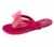 Rasteira juvenil laço coração alta qualidade juju shoes - Juju Shoes indústria comércio de calçados infantil alta qualidade 