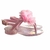 Chinelo bebê flor pérola rosa bebê infantil menina alta qualidade juju shoes - Juju Shoes indústria comércio de calçados infantil alta qualidade 