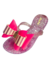 Chinelo laço metalizado grande rosa glitter juvenil alta qualidade Juju Shoes
