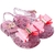 Sandália laço lantejoula rosa bebê alta qualidade juju shoes - comprar online