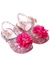 Sandália flor pérola rosa glitter pink juvenil alta qualidade juju shoes - comprar online