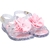 Papete flor pérola infantil cristal rosa bb menina alta qualidade juju shoes