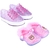 Kit 2 pares tenis e pantufa infantil menina rosa bebê alta qualidade juju shoes - loja online