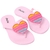 Chinelo juvenil pink coração pop-it alta qualidade juju shoes - comprar online