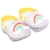 Babuche arco-íris cristal amarelo infantil menina alta qualidade juju shoes - comprar online