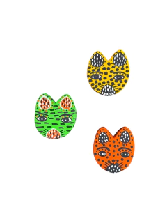 Trio de Máscaras de Onça Mini - comprar online