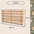 Painel para Jardim Vertical de Eucalipto - 50x100cm - Repac Madeiras