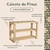 Sapateira Para Hall de Entrada 3 Prateleiras - Madeira de Pinus - Repac Madeiras