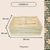 Kit com 3 Caixas Organizadoras Cesta Multiuso de Madeira Pinus - Repac Madeiras