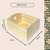 Mini Caixotinho Repac Madeiras - 10x16x20cm - Repac Madeiras
