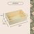 Bandeja de Pinus Com Alça de Sisal - Cesta de Presentes - Bandeja p/ servir Café na Cama 09x25x35cm - Repac Madeiras