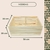Caixa Organizadora de Madeira Pinus Pequena - 20x20x30cm - Repac Madeiras