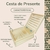 Caixa de Presente com Tampa Ripada 10x25x25 cm - comprar online