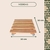 Deck Madeira Modular 30x30 Natural Área Interna E Externa - Suporte de Botijão ou Vasos - Deck Com Rodízio - Repac Madeiras