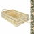 Bandeja Ripada Retangular em Pinus com Alça de Sisal – 7x17x25cm