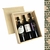 Caixa De Madeira Porta Vinho 3 Garrafas Embalagem Presentear - Porta Vinho na internet
