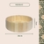 Cesta Ripada Bandeja Redonda Para Servir e Decorar de Madeira - 7x26x26cm - Repac Madeiras