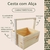 Caixa Cesta com Alça Fixa para Presentear ou Decorar - 24x25x23cm - comprar online