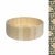 Cesta Ripada Bandeja Redonda Para Servir e Decorar de Madeira - 7x26x26cm