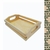 Bandeja Mini Caixote Pra Servir Café da Manhã e Cesta de Presentes - Repac Madeiras 07x24x35cm