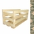 Vaso Mini Cachepot de Madeira Modelo Ripado para Painel Jardim Vertical 13x13x30cm
