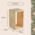 Nicho Retangular Multiuso para Organizar e Decorar - 30x15x15cm - Repac Madeiras