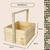 Caixa Cesta com Alça Fixa para Presentear ou Decorar - 24x25x23cm - Repac Madeiras