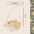 Cesta para decorar e presentear modelo ripada oval com sisal - Repac Madeiras