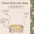 Cesta para decorar e presentear modelo ripada oval com sisal - comprar online