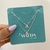 Escapulário feminino simples 60 cm - prata 925 - comprar online