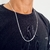 Corrente masculina grumet duplo 70 cm x 2mm de prata 925