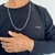 Corrente masculina elo 3x1 - 70 cm x 3 mm de prata 925 na internet
