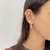 Piercing argola cartilagem cravejada 0,8cm - prata 925 - comprar online
