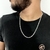 Corrente masculina elo 3x1 - 60 cm x 4 mm de prata 925 - comprar online