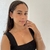 Colar letra J cravejado - prata 925 - comprar online