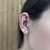 Piercing Cartilagem ramo folhas cravejadas - prata 925 - comprar online