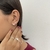Argola Click Coração com zircônia no centro - prata 925 - comprar online