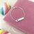 Pulseira baby plaquinha coração - prata 925
